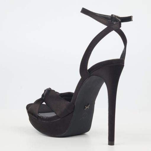 black fashionable high heel shoe
